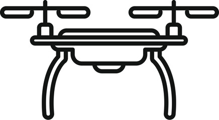 Drone technology icon outline vector. Ai camera. Robot tech vehicle