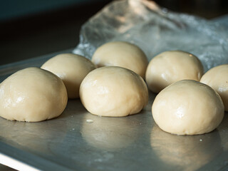 small soft bread roll dough 