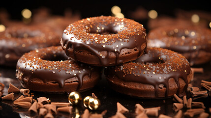 Chocolate rings with allspice