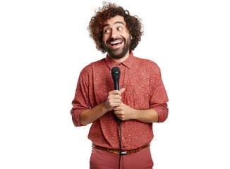 Funny actor, presenter or stand-up comedian, cut out