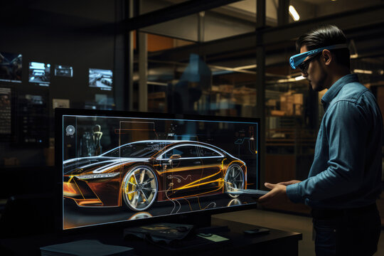 Engineer Designs Electric Car Using Augmented Reality In Lab