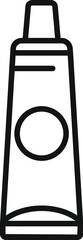 Laptop repair thermo paste tube icon outline vector. Data system. Fix app data
