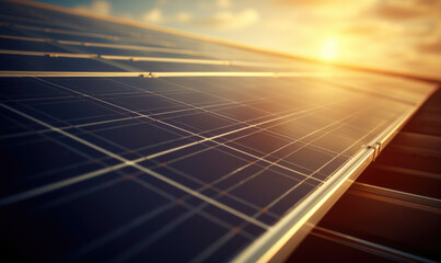Close up of solar panel - obrazy, fototapety, plakaty
