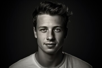 Casual Portrait Of Smiling Young Man