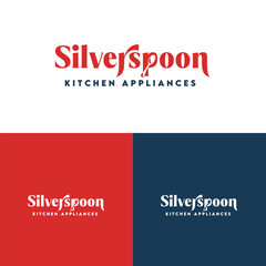 Silverspoon Kitchen Appliances  wordmark Logo Design