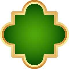 Ramadan gold ornament frame