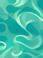 This is a close-up view of a turquoise swirl pattern. The swirls are smooth and flowing, and they create a sense of movement and energy. The background is a solid turquoise color