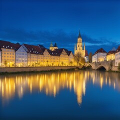 Fototapeta premium city castle at night