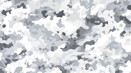 Seamless rough textured military, hunting, paintball camouflage pattern in light urban grey and snow white palette. Tileable abstract contemporary classic camo fashion textile surface design texture