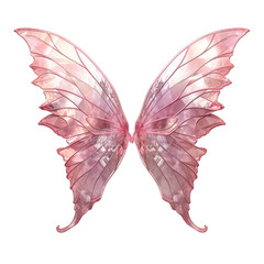 Pink fairy wings. Ai generated image - 673785568