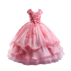 Pink princess dress. Ai generated image.