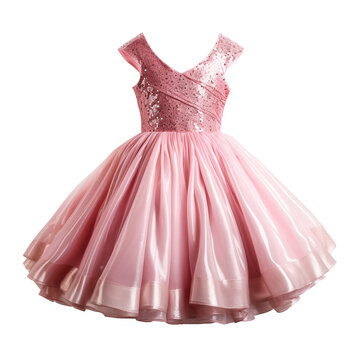 Pink princess dress. Ai generated image.