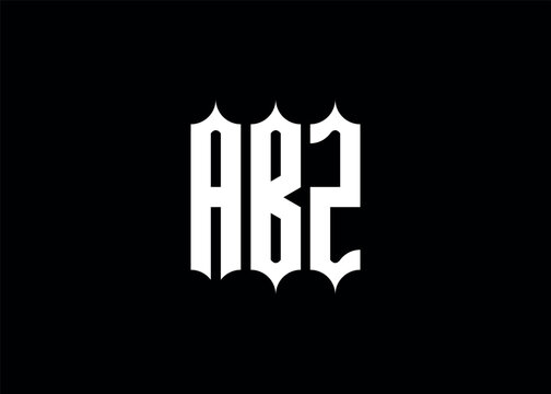 ABZ initial monogram letter business logo