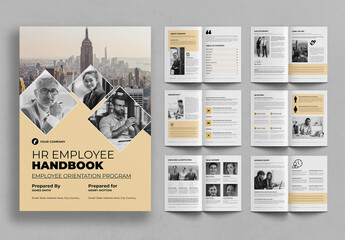 HR Employee Handbook - Employee Welcome Book - obrazy, fototapety, plakaty