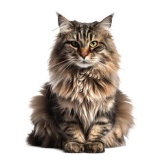 Cat hyper detailed very hight quality isolated background  AI generated illustration