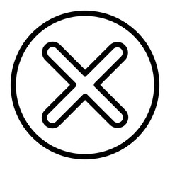 cross line icon
