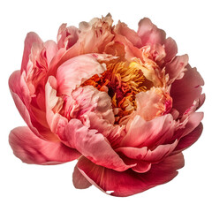 Peonie hyper detailed very hight quality isolated background  AI generated illustration