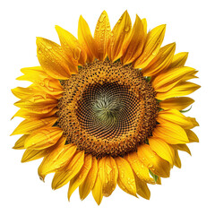 Sunflower hyper detailed very hight quality isolated  AI generated illustration