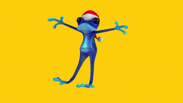 Fun 3D cartoon frog (with alpha channel included)