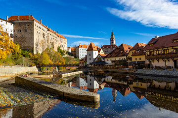 Obraz premium Medieval town of Cesky Krumlov, South Bohemia, Czechia.