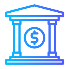 bank gradient icon