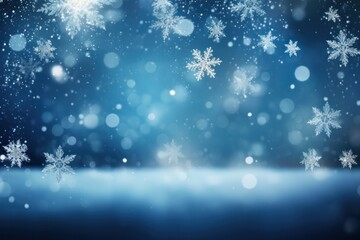 Winter Snow Background, Falling Snow