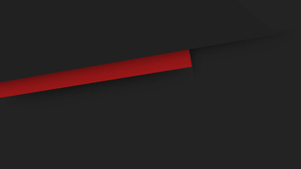 3D red techno abstract background overlap layer on dark space decoration. Modern graphic design element future style concept for banner, flyer, card, or brochure cover
