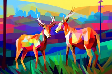 WPAP Stail a pair of goats