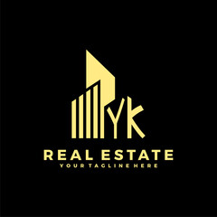 YK Initials Real Estate Logo Vector Art  Icons  and Graphics