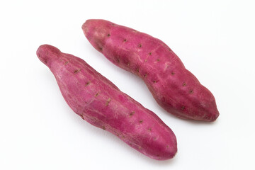 白背景にサツマイモ