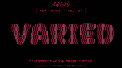 Beautiful pattern style text effect with coo; color combination - obrazy, fototapety, plakaty