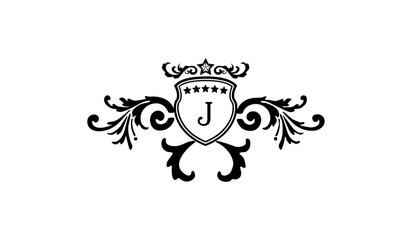 Luxury Wedding Card Logo J