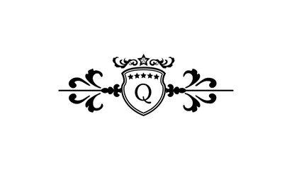 Luxury Anniversary Card Logo Q