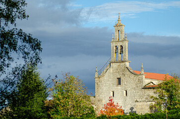 Church of Santa Maria in the medieval village of Allariz, Ourense province. Galicia, Spain