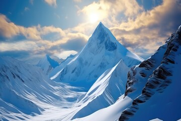 Fototapeta premium Snow Mountain.