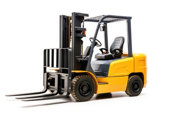 A Bright Yellow Forklift with a Sturdy Fork Ready for Heavy Lifting