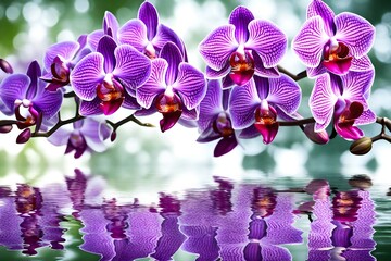 Beautiful Purple orchid flower tree