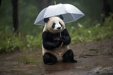 panda bear made by midjourney