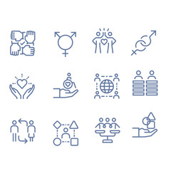  ESG, ecology, environment, social, governance line icons vector design