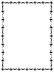 vector frames black on a white background