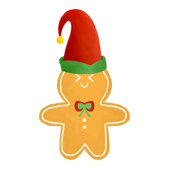 gingerbread, christmas festival, cartoon icon