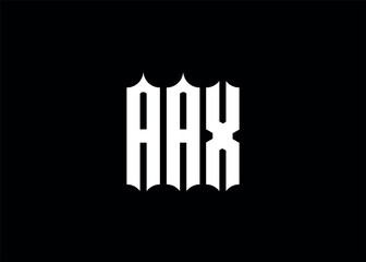 AAX initial monogram letter business logo.