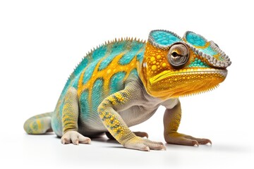 Obraz premium A Curious Lizard Examining Its Surroundings