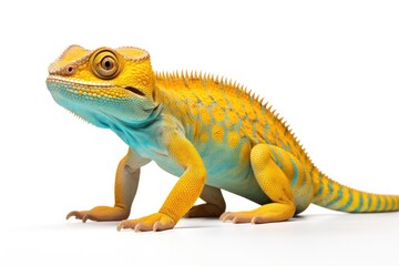 Obraz premium A Curious Lizard Examining Its Surroundings