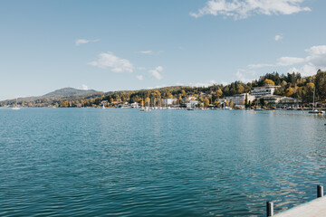 Fototapeta na wymiar Worther lake in Austria
