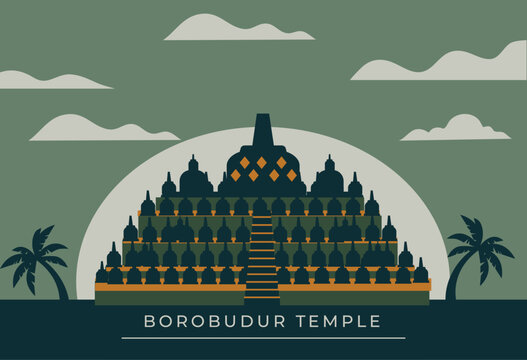Borobudur temple background