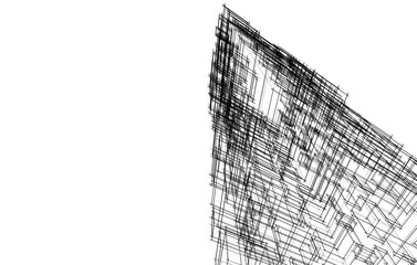 Modern building architectural concept design 