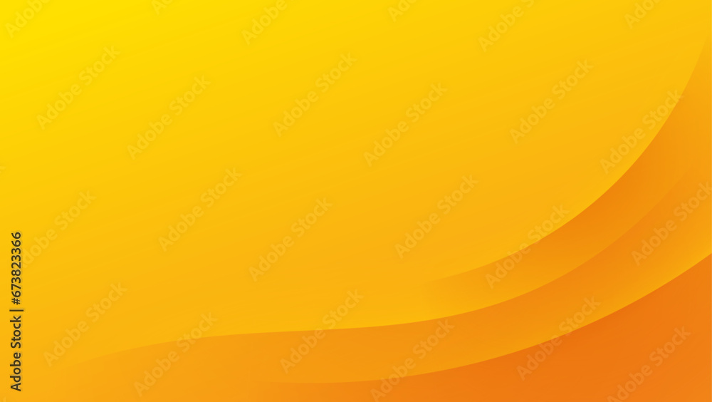 Wall mural abstract yellow or orange background with wavy lines texture. vector illustration