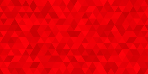 Pattern red color geometric style. Red polygonal illustration background. Low poly style.