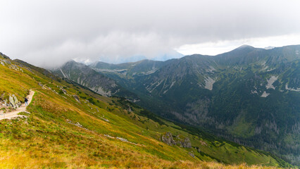 Fototapeta na wymiar mountain view panorama landscape Poland Zakopane